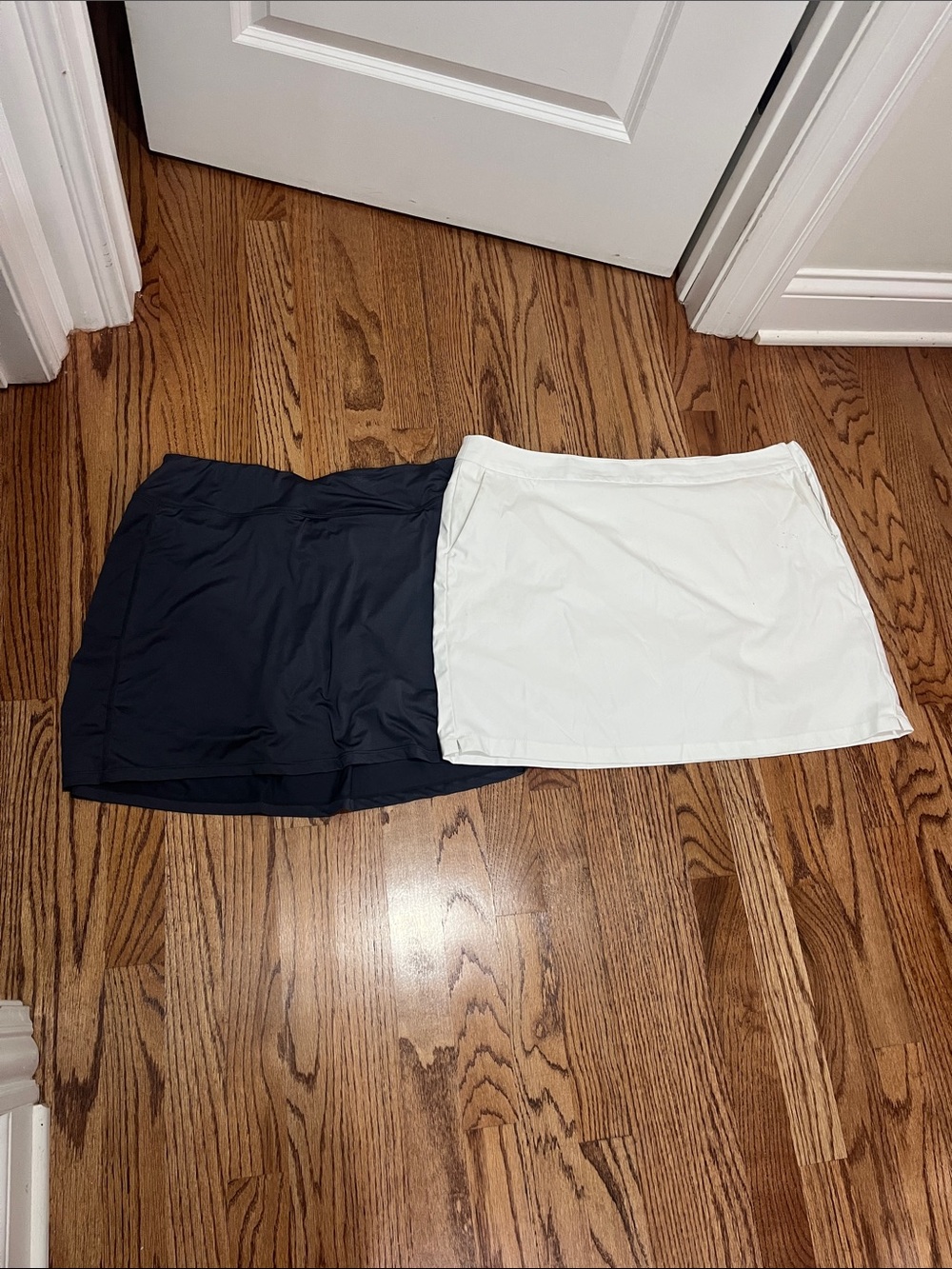 Pair of Women's Skorts- Dark Grey and White